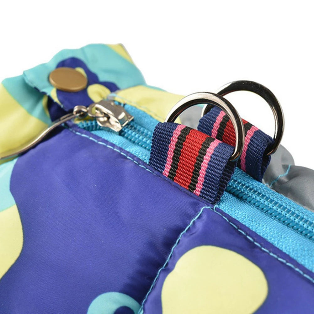 Warm Padded Waterproof Dog Coat with Reflective Strips